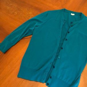 Cute J. Crew Cardigan Sweater with 3/4 Sleeves
